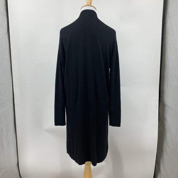 Splendid Retreat Cardigan Womens S Small Black Open Front Cashmere Blend Pockets - Picture 7 of 15